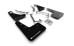 Ford Focus Mud Flap - Rally Armor - UR Black/White Logo - Black - `09-`11